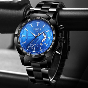 ORUSS Men's Luxury Watch – Stainless Steel Sport Business Watch